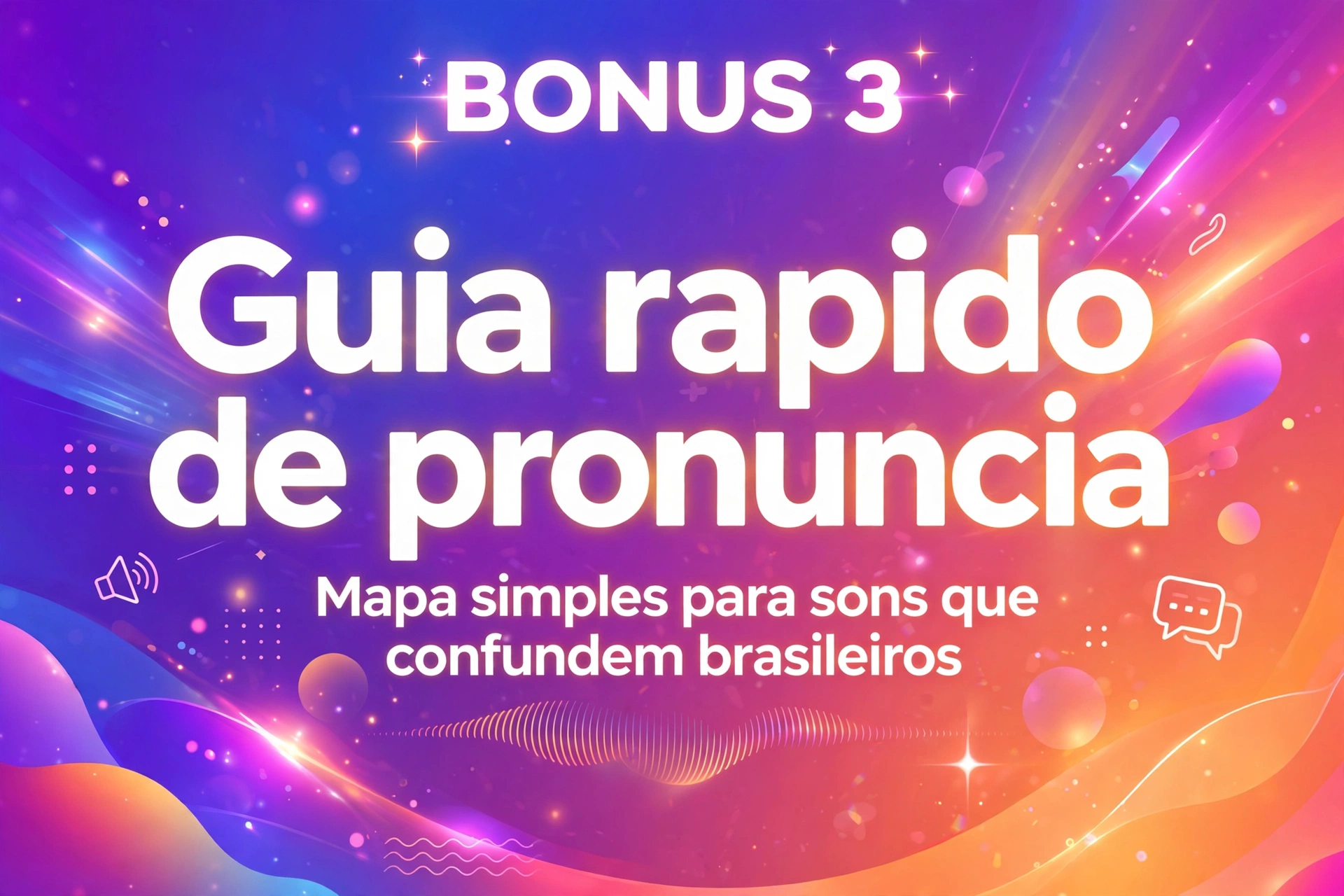 Capa do bônus 03: Revisão e Fixação de Pronúncia